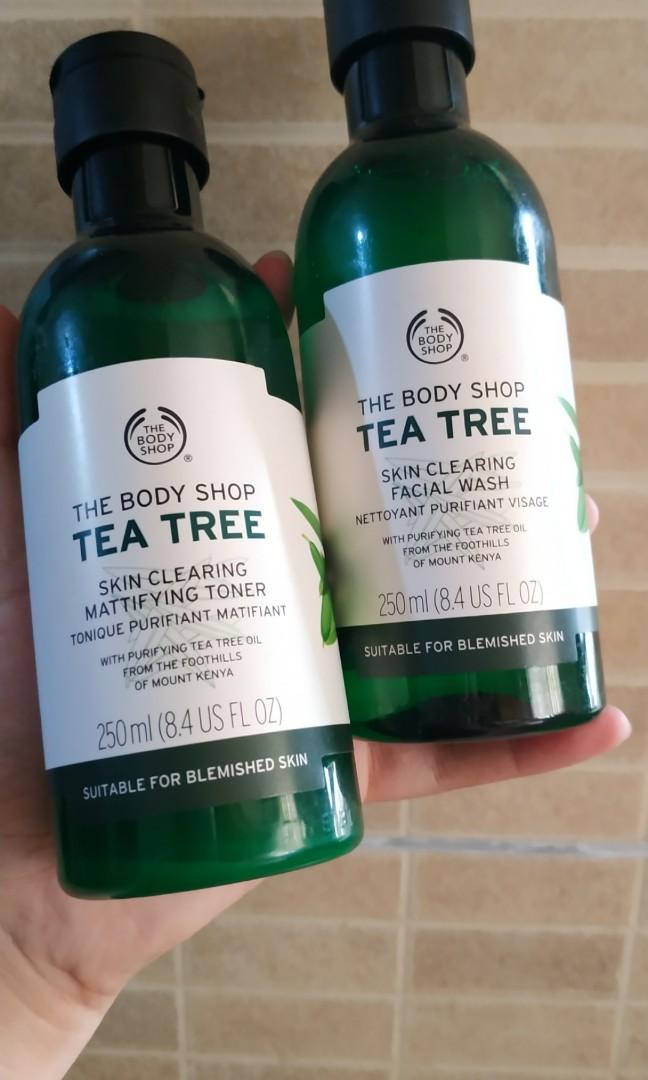 tea tree cleanser and toner body shop