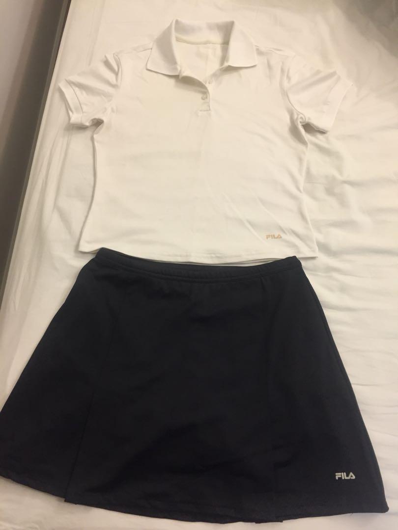 fila skirt and top