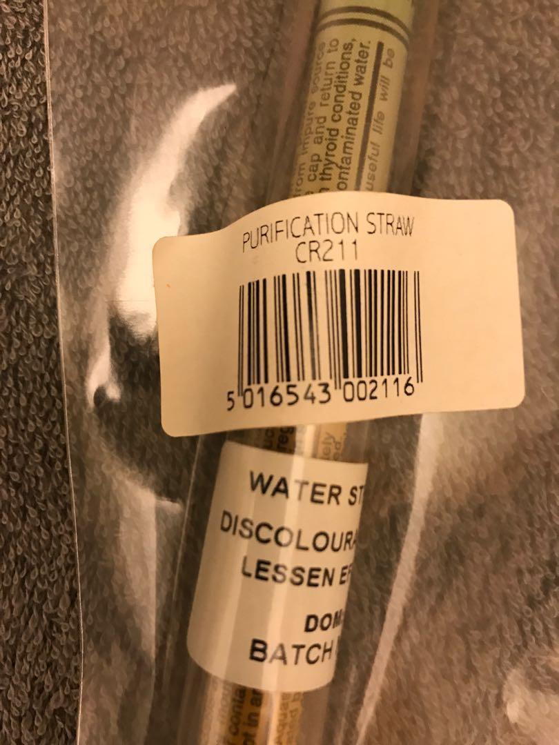 British Army issue "Bush Craft" Water Purification Straws, TV & Home