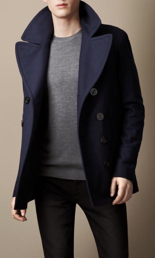 Burberry Brit Wool Cashmere Peacoat 