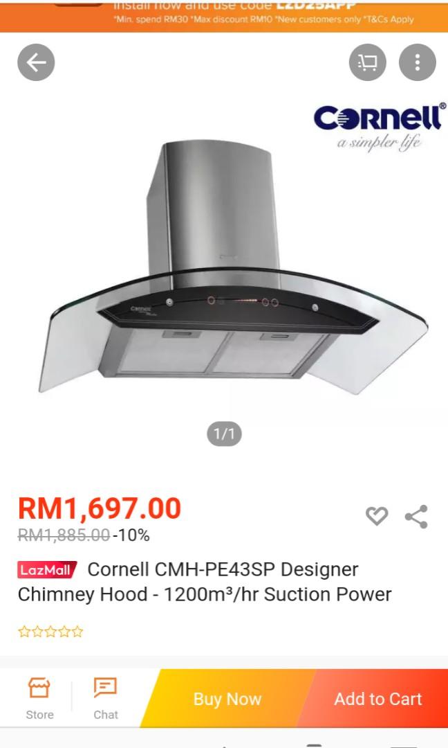 cornell chimney hood