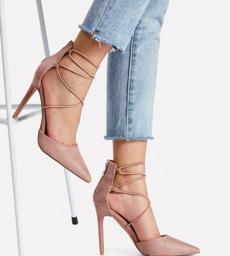 Criss cross strap heels Clearance