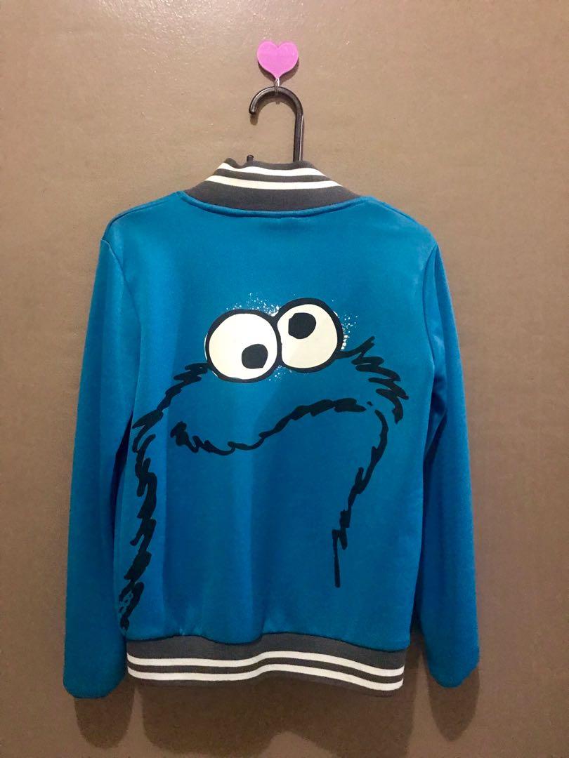 cookie monster varsity jacket