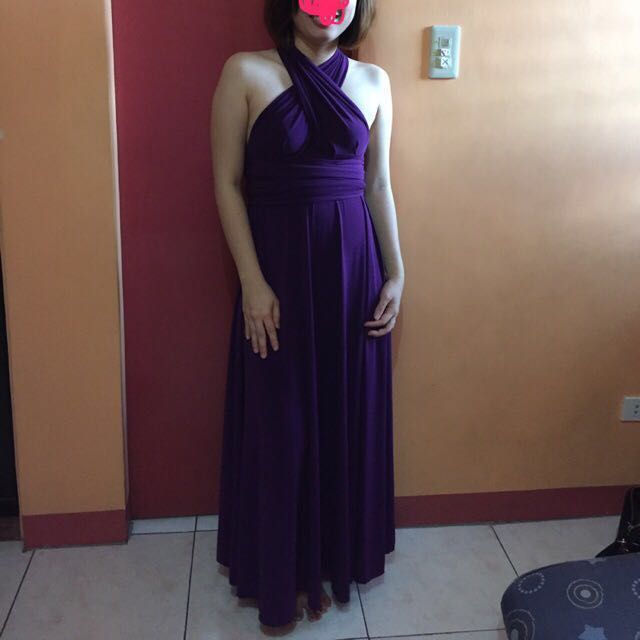 plum infinity dress