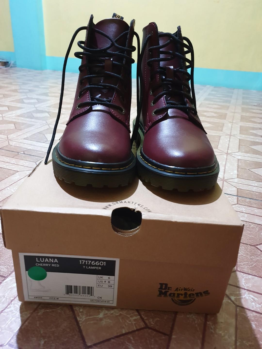 Dr martens luana cherry red sales