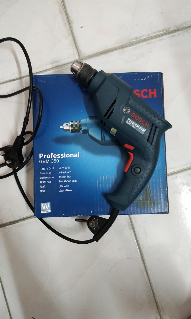 Drill Bosch Gbm 350 Home Furniture Others On Carousell