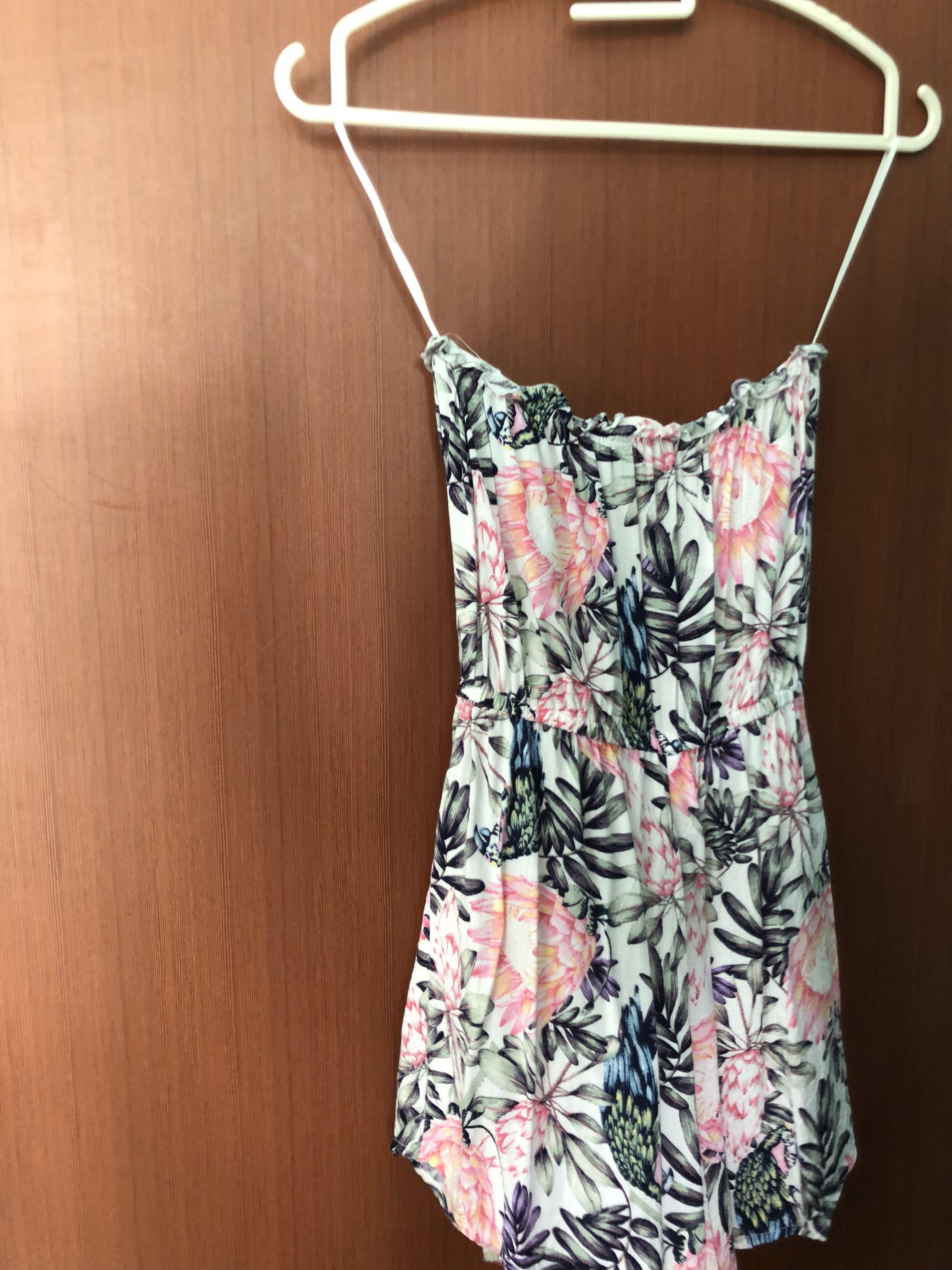 h and m floral jumpsuit