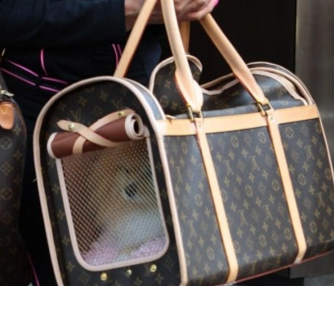 BRAND NEW Louis Vuitton Sac Chien 50 LV Dog or Cat Carrier Bag 50 Monogram  FREE POSTAGE & FREE BAG NAME TAG For ANY Small Animal Pet Pets Friendly Bag  M42021, Luxury