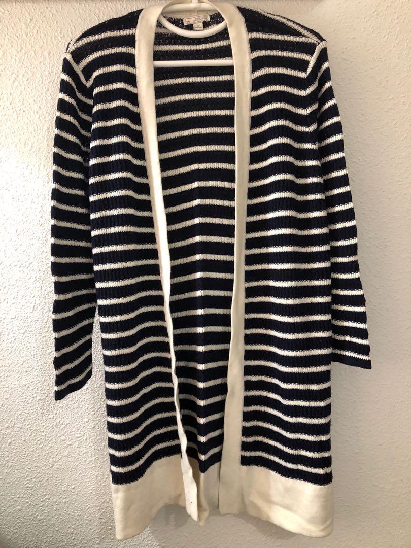 gap striped cardigan