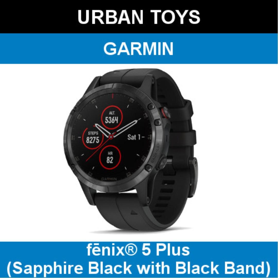 Garmin fenix 5 Plus Sapphire Black 1 Year Local Warranty by Garmin Singapore