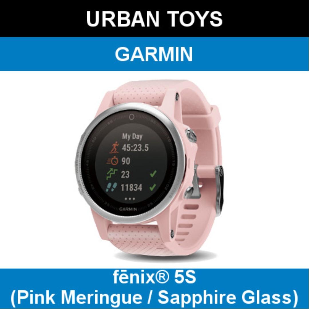 Garmin fenix 5S Pink Meringue Sapphire Glass 1 Year Local Warranty by Garmin Singapore Luxury Watches on Carousell
