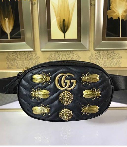 gucci animal studs belt bag