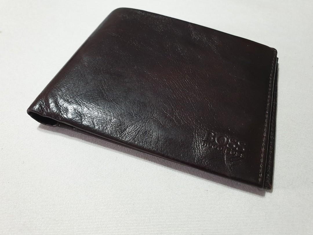 hugo boss leather wallet