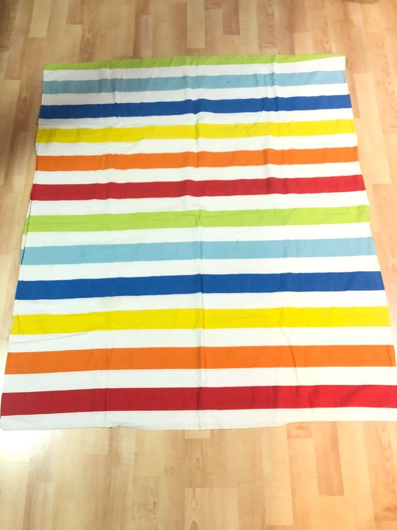 Ikea Rainbow Stripe Quilt Cover Babies Kids Others On Carousell