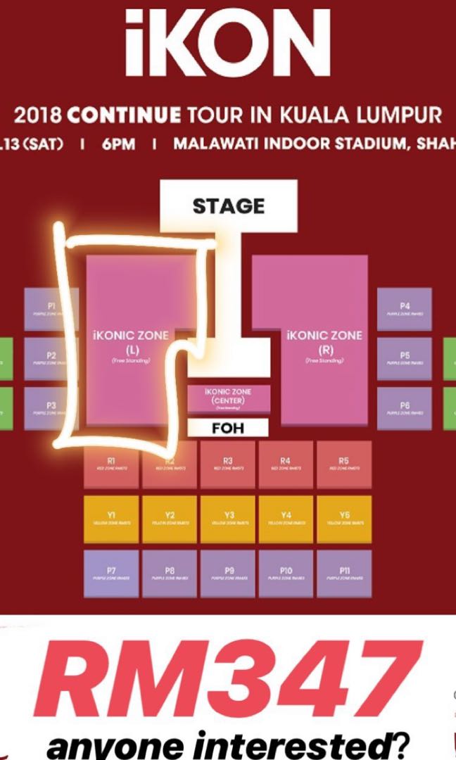iKON CONCERT TICKET (iKonic zone), Hobbies  Toys, Collectibles   Memorabilia, K-Wave on Carousell
