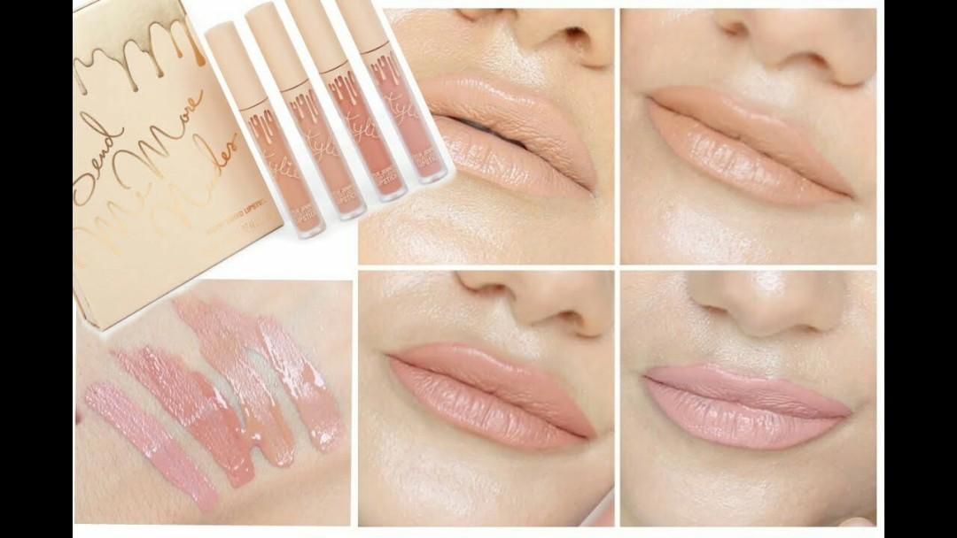 REVIEW: Kylie Cosmetics Send Me More Nudes Velvet Liquid Lipsticks
