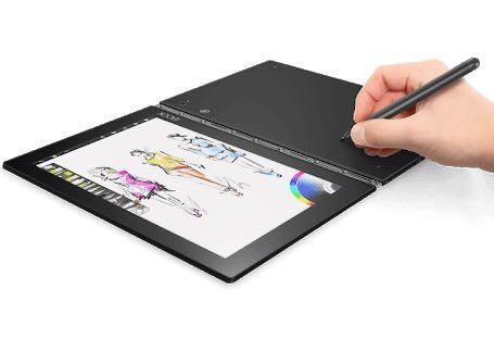 Lenovo yoga book (Category: Laptops & Notebooks) located in Manila. Submitted by decluttermaster (Listing ID 168974661, Image 3). Description: RFS: need bigger laptop Android OS Inclusive of: pad paper stylus writing pen with 2 ink refills.
