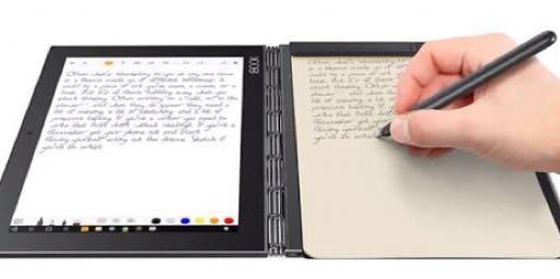 Lenovo yoga book (Category: Laptops & Notebooks) located in Manila. Submitted by decluttermaster (Listing ID 168974661, Image 1). Description: RFS: need bigger laptop Android OS Inclusive of: pad paper stylus writing pen with 2 ink refills.