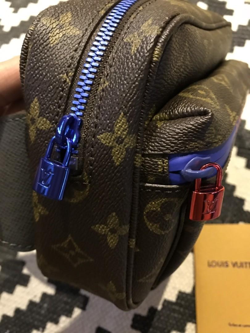 LOUIS VUITTON BUMBAG MONOGRAM OUTDOOR PACIFIC BLUE FANNY PACK BAG