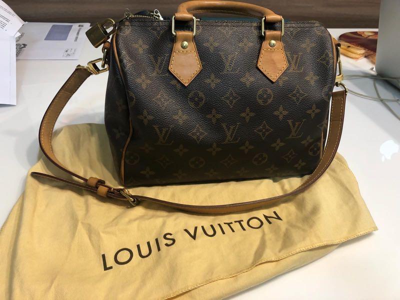 Authentic louis vuitton speedy bandouliere Bandoulière 25 with lock Handbag