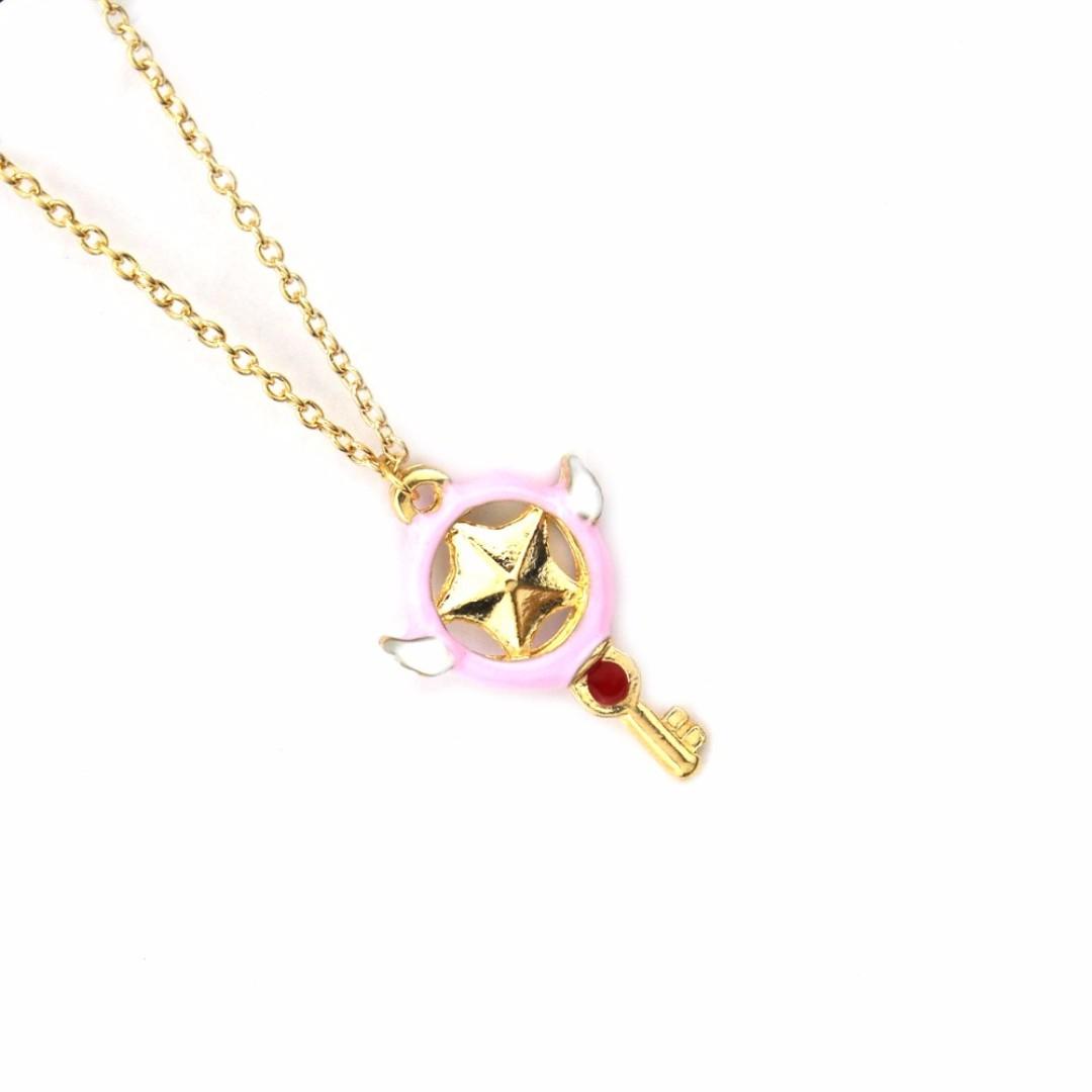 Get Wallpaper Magic Wand Necklace Card Captor Tarot Star Pendant Anime For Free