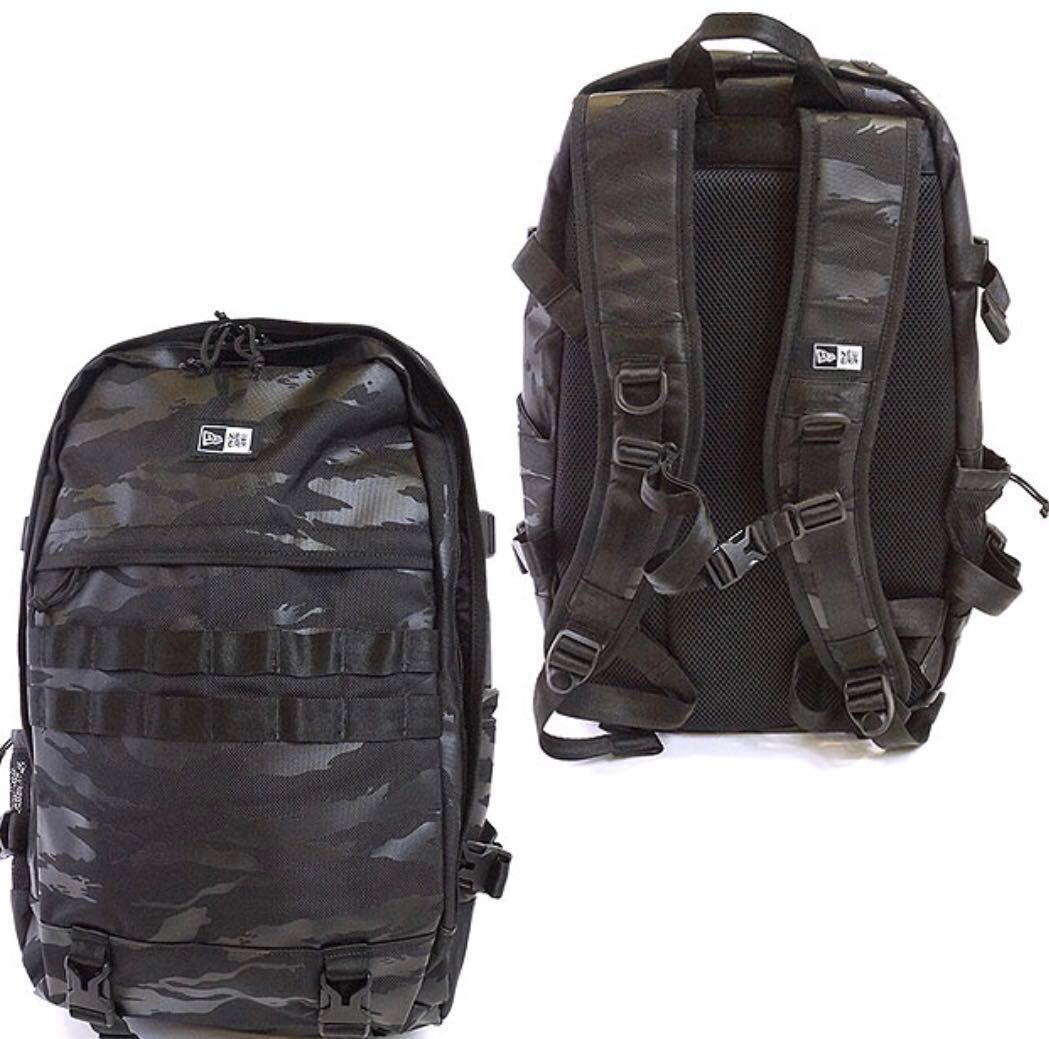 new era bag pack tiger stripe camo black