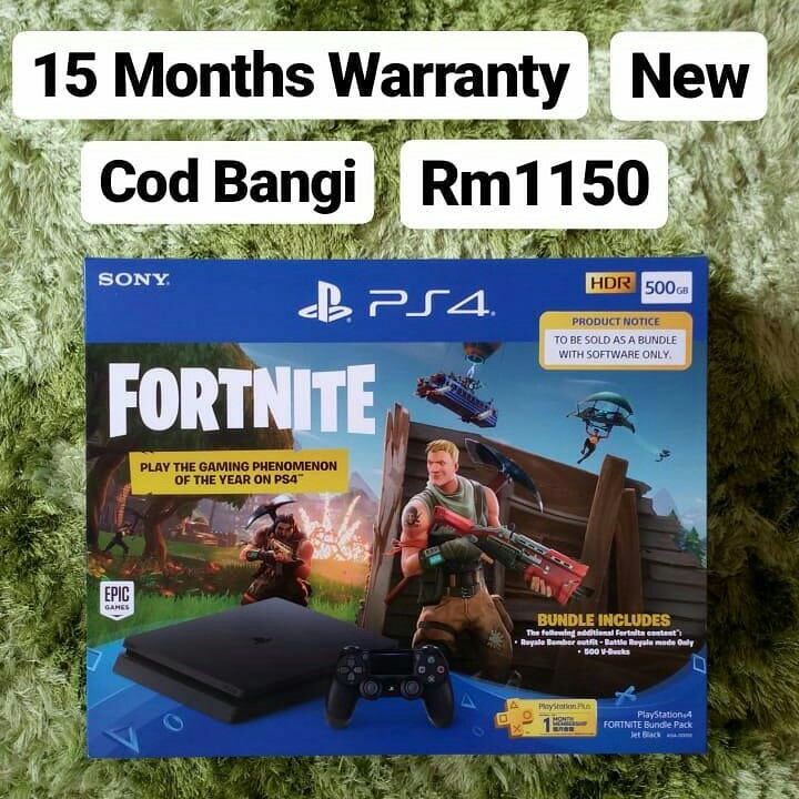 New Ps4 Slim 500gb Fortnite Bundle Video Gaming Video Game - photo photo