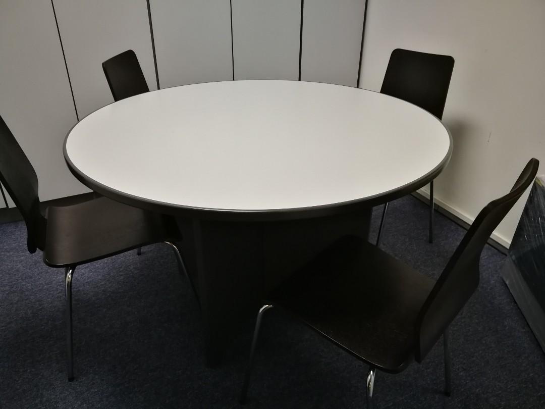 Office Wood Round Meeting Table 120cm Diameter Furniture Tables Wood Round Meeting Table 120cm Diameter