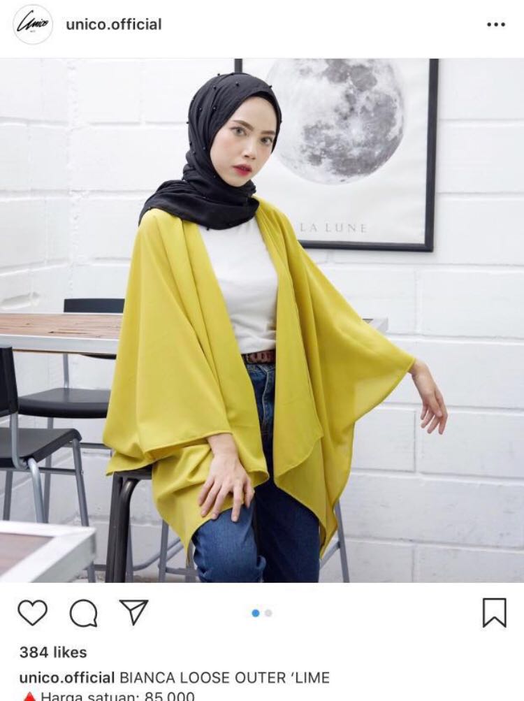 Outer Cardigan Unico Official Warna Kuning Lemon Fesyen Wanita Pakaian Wanita Baju Luaran Di Carousell