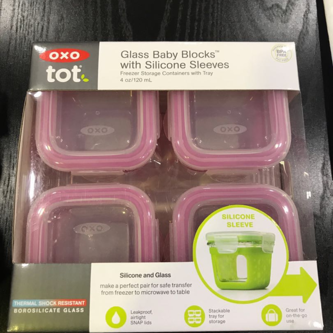 oxo tot glass baby blocks silicone