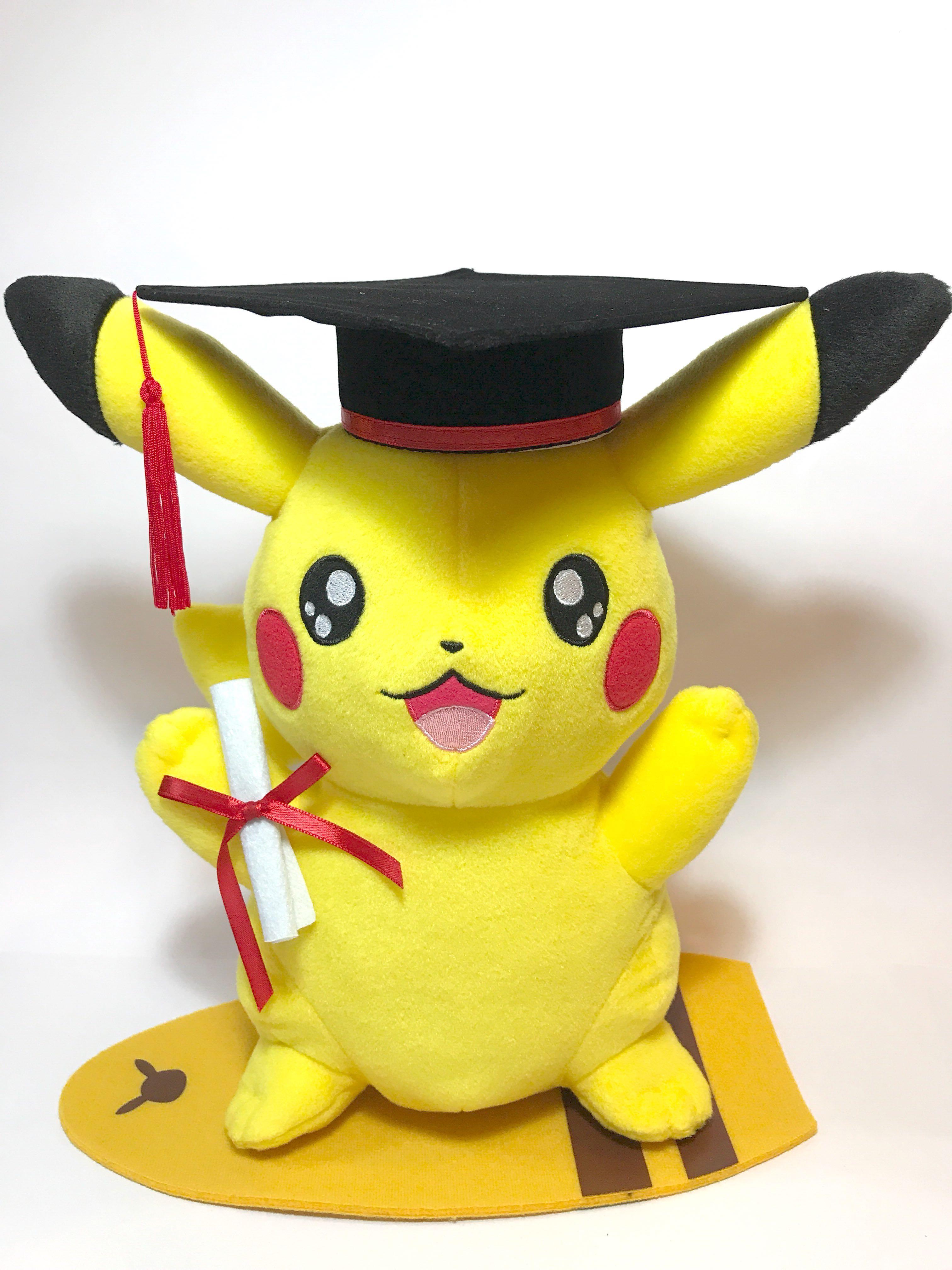 pikachu graduation plush