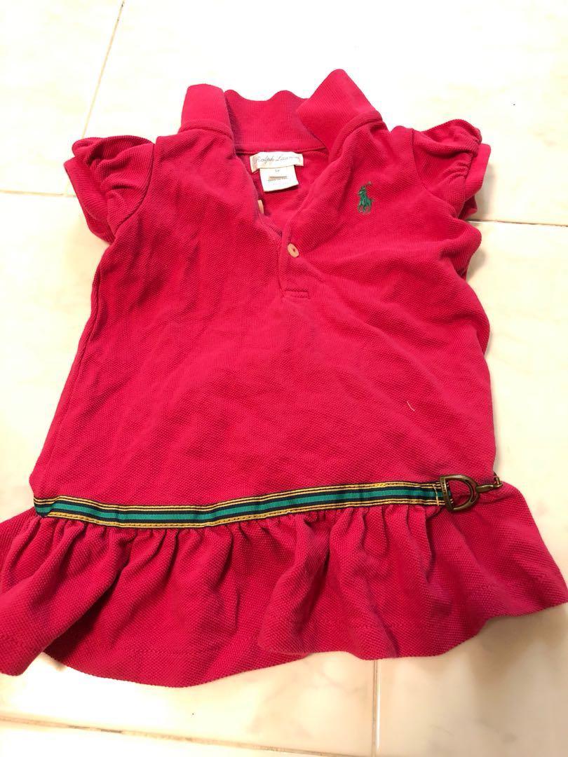 baby girl red ralph lauren dress