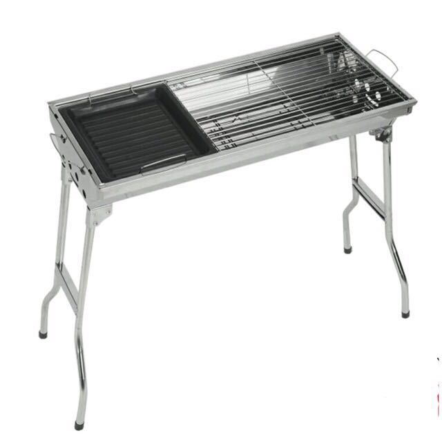 Portable Bbq Grill Rack Outdoor Barbecue Pit Travel Share This Listing