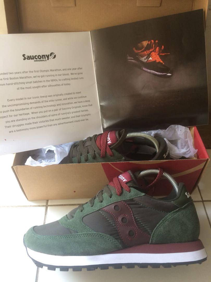 Saucony green 2025 burgundy