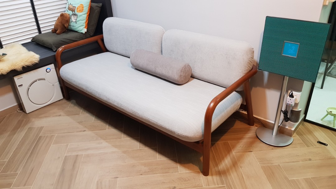 Scanteak Island Daybed 3 Seater Teak Solid Wood Sofa Furniture