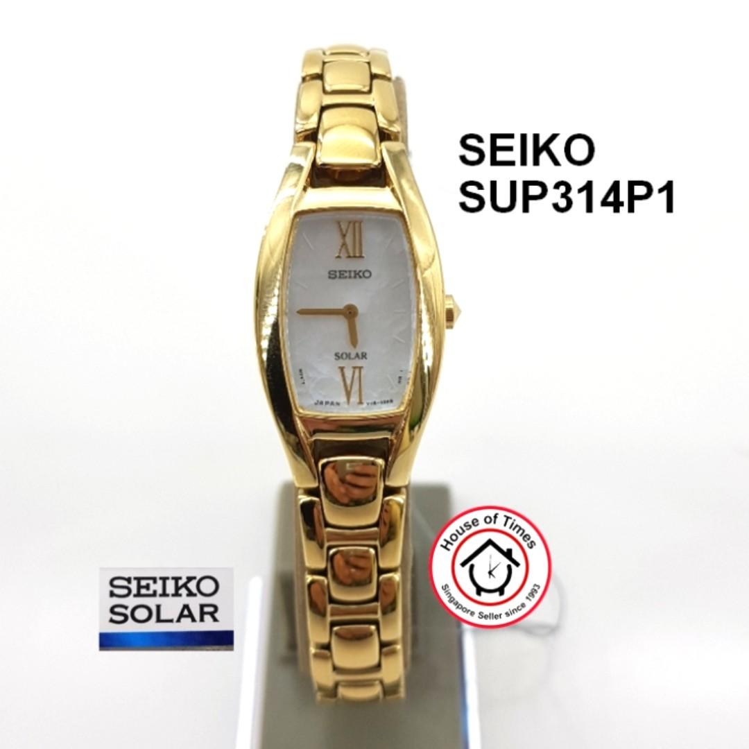 SEIKO SOLAR Ladies Watch SUP314P1 SUP314 Women Fashion Dress Watch, Women's  Fashion, Watches & Accessories, Watches on Carousell