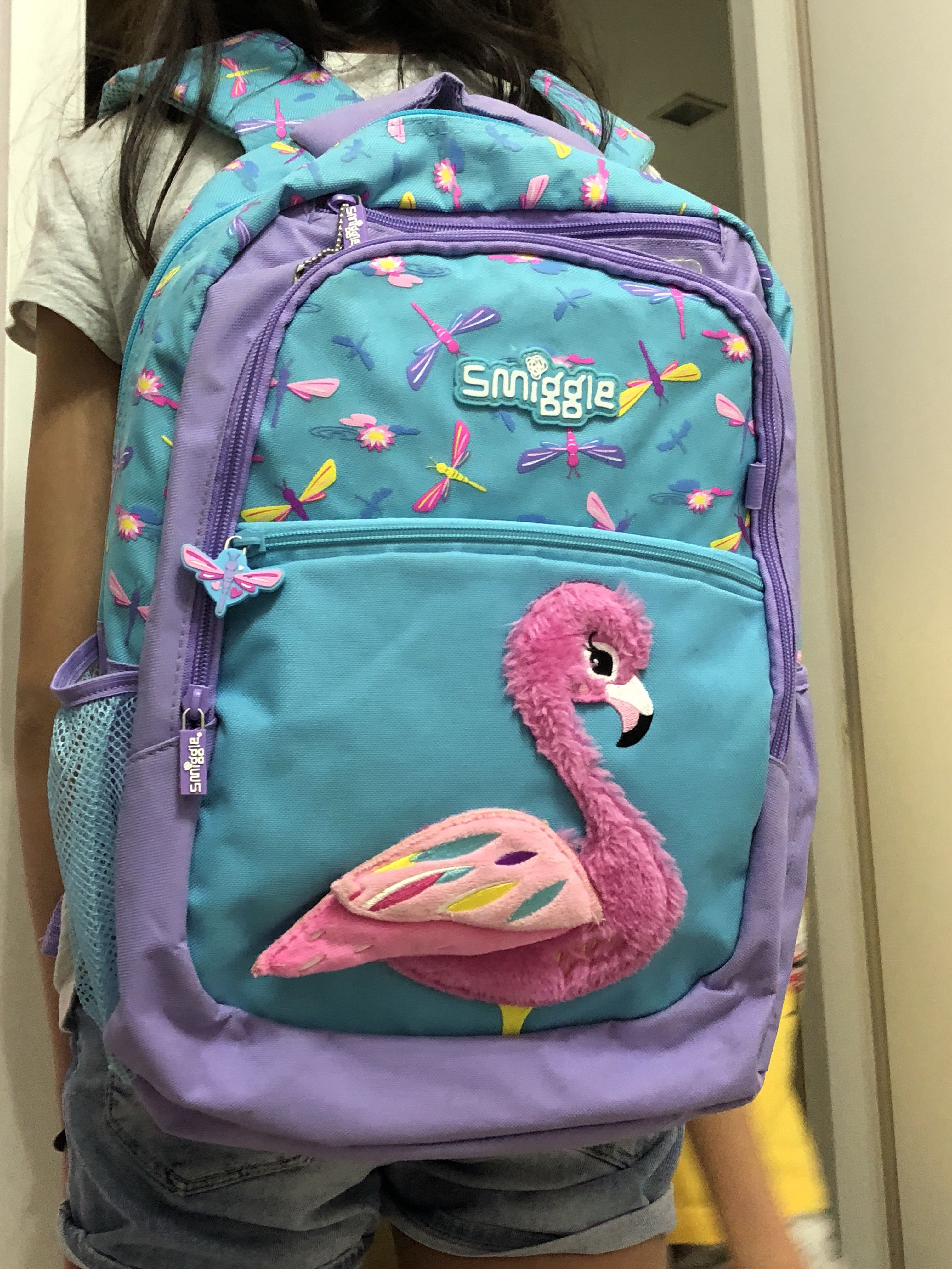 smiggle flamingo bag