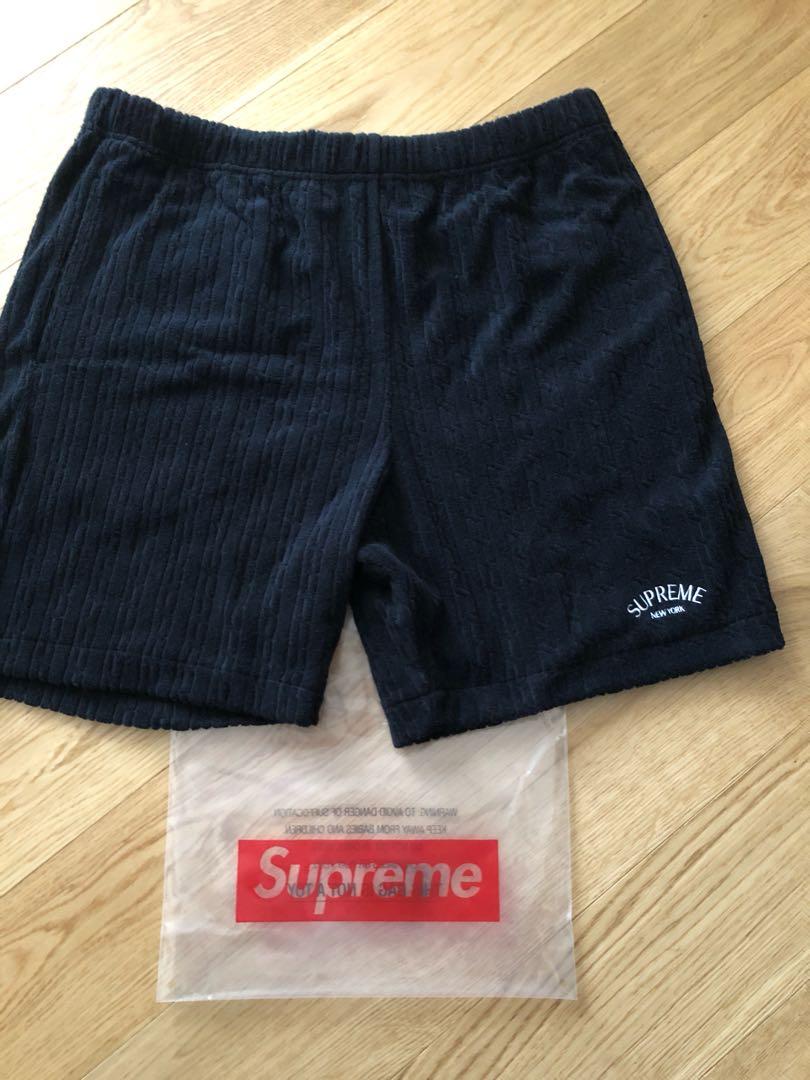 Supreme cable knit terry short cheap