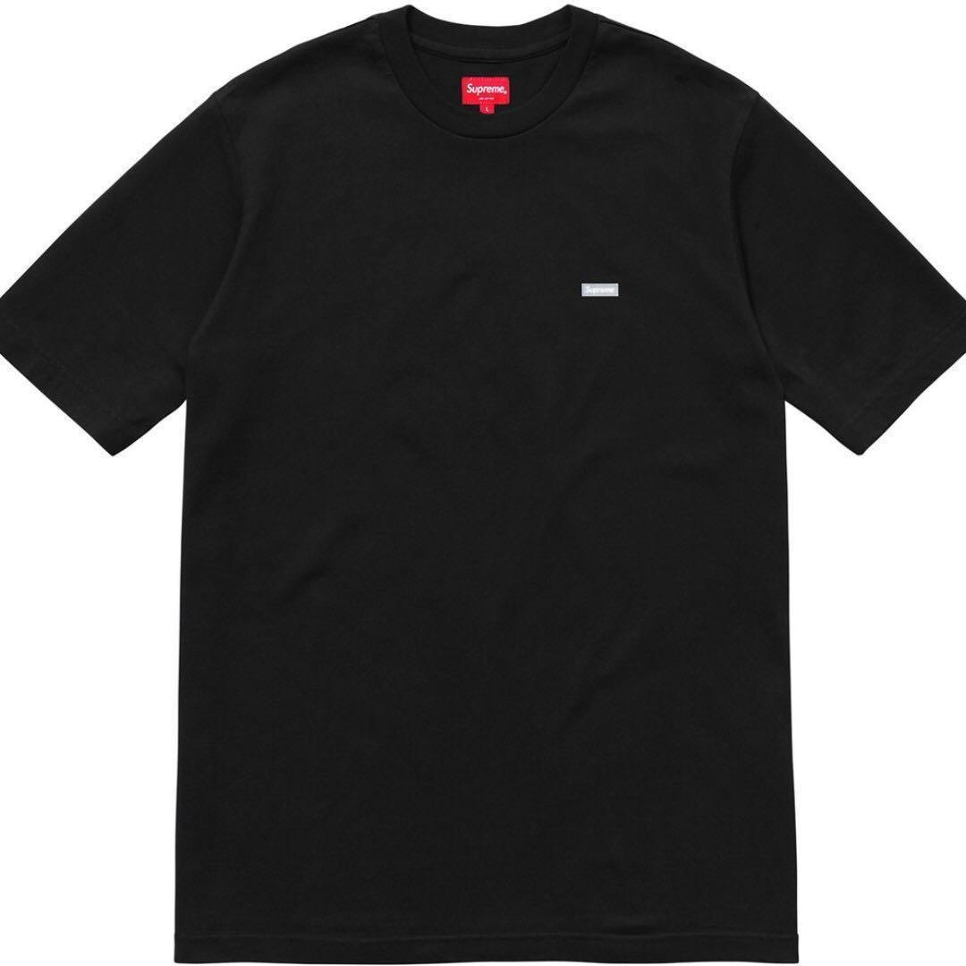 supreme reflective small box tee black