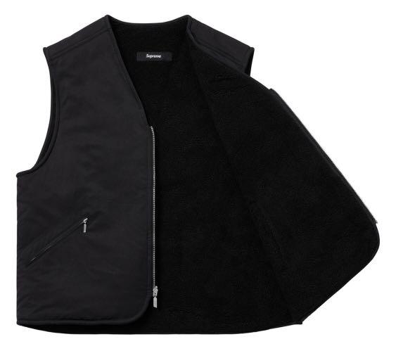 supreme nike reversible nylon sherpa vest