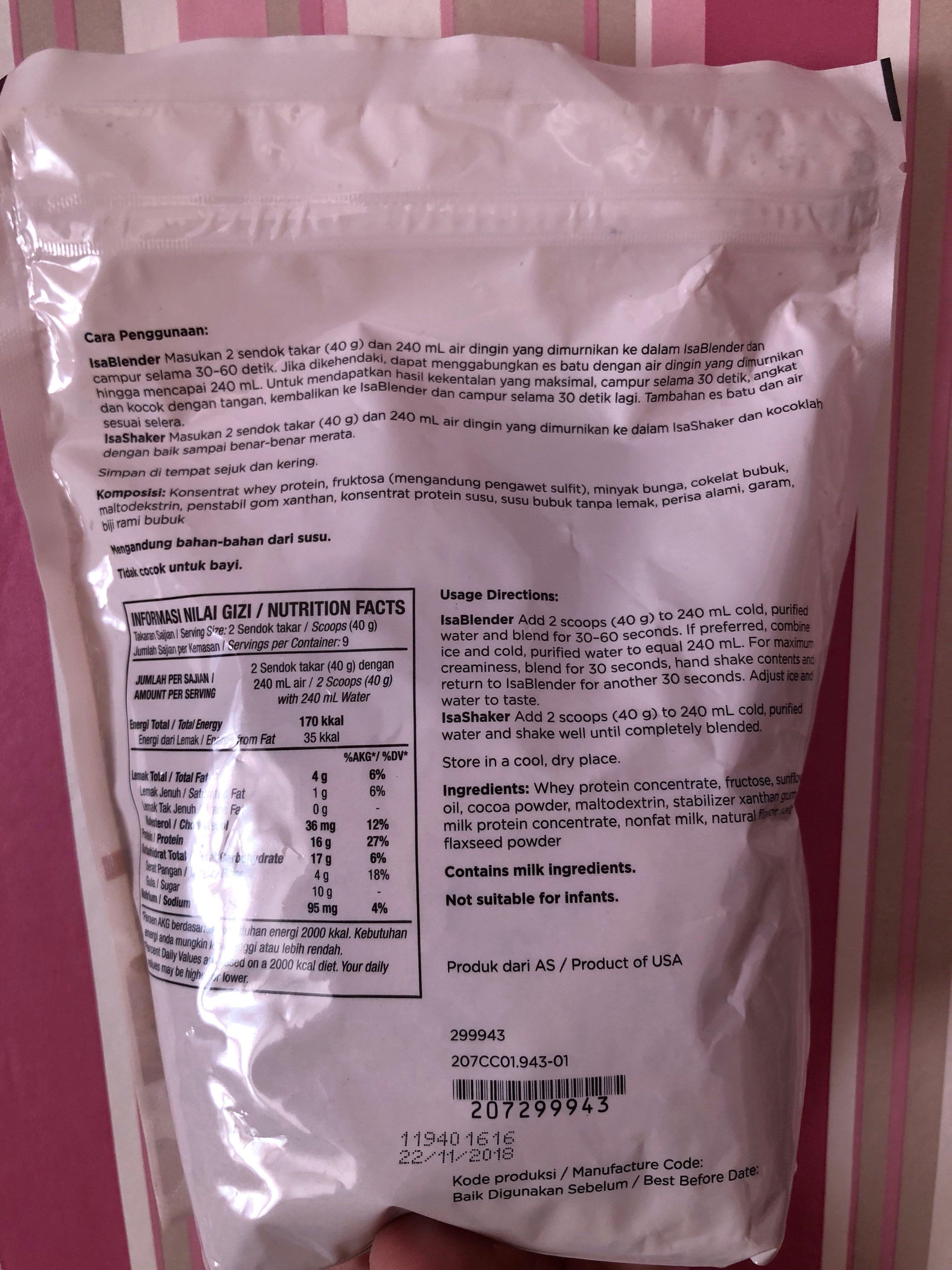 Susu Isagenix Coklat