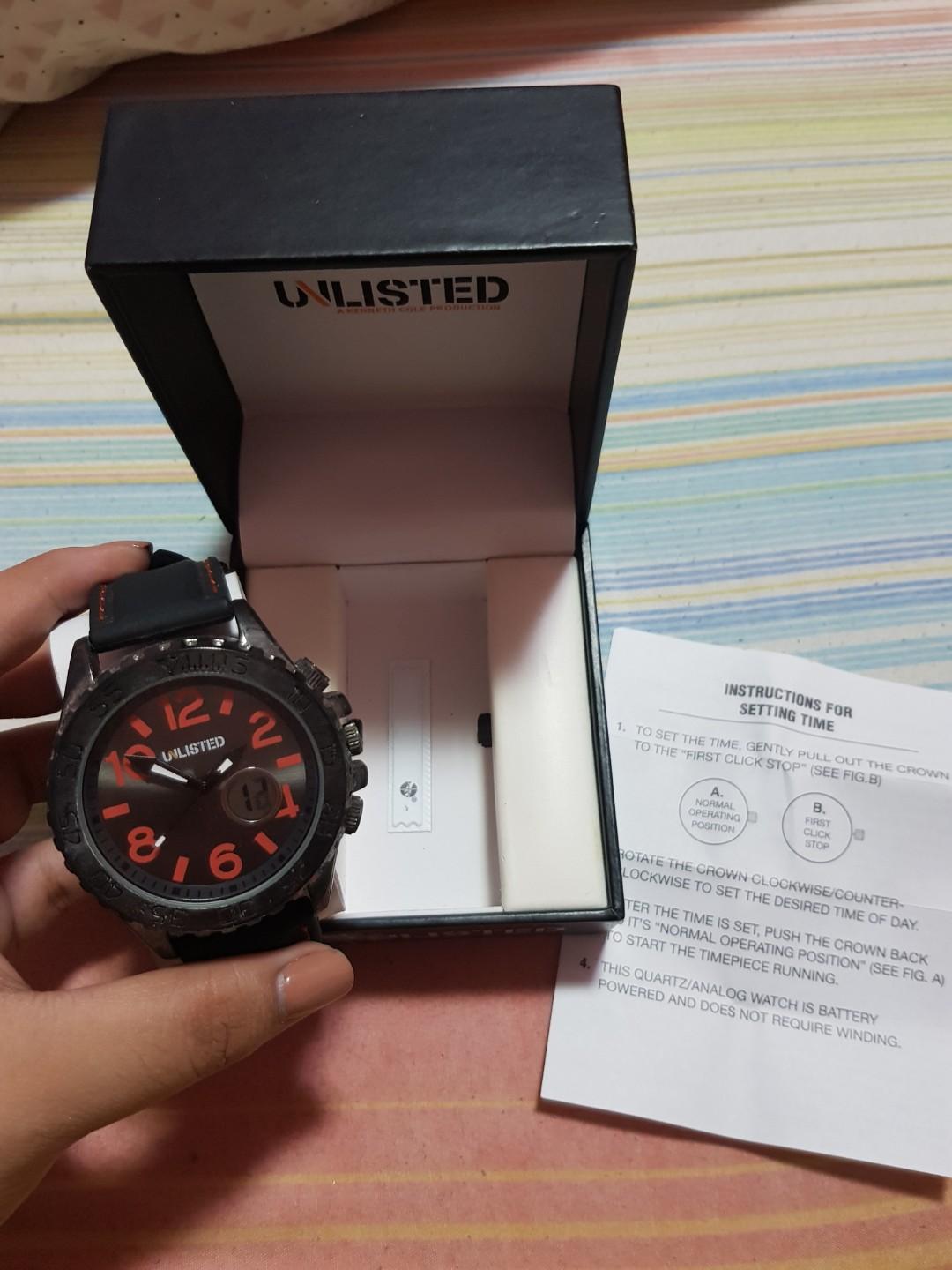 Kenneth cole shop unlisted watch instructions