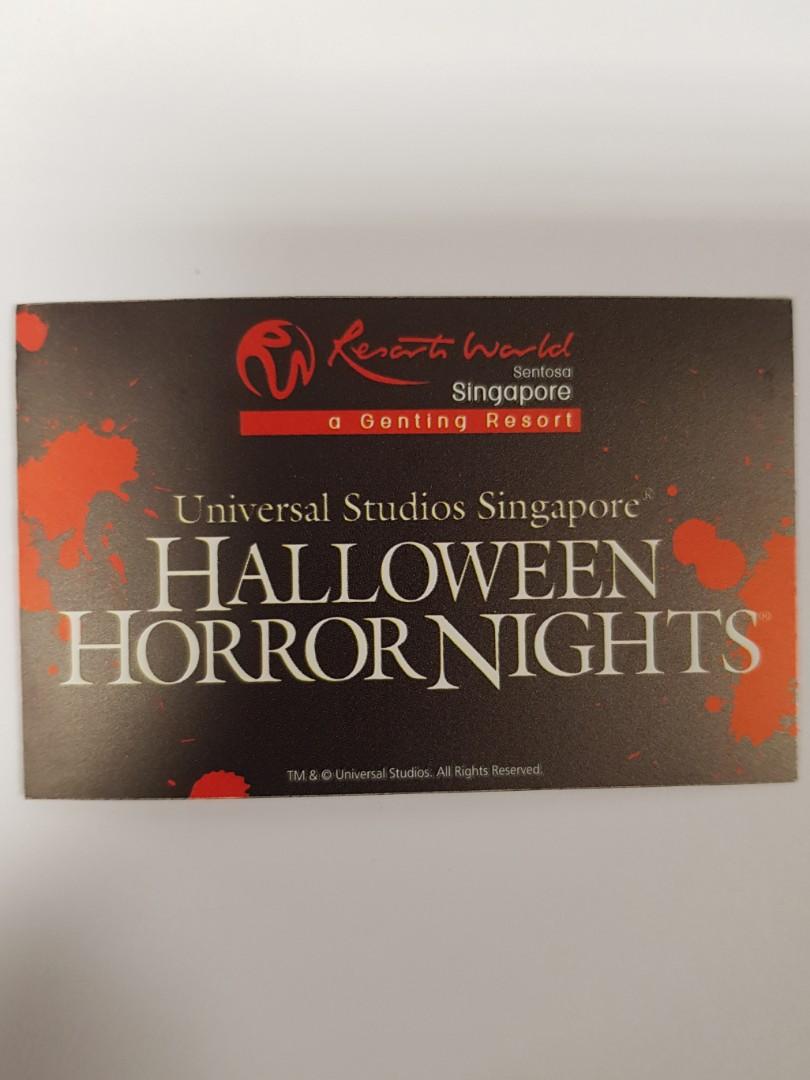 USS 2 HALLOWEEN HORROR NIGHTS TICKETS, Tickets & Vouchers, Event