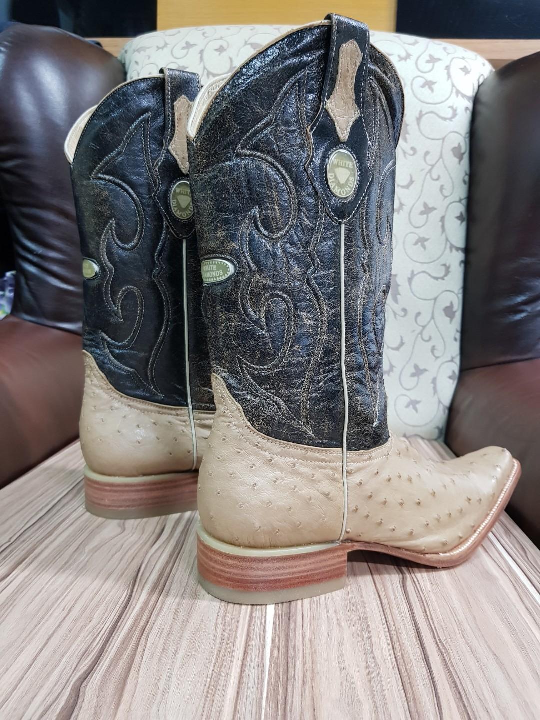 WHITE DIAMOND BOOTS