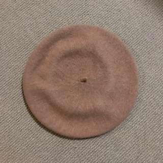 Camel wool beret