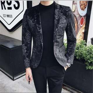 Mens floral clearance blazer