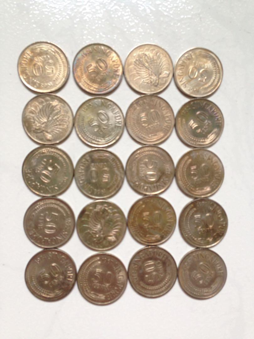 50 Cents Singapore Lion Fish Coins Hobbies Toys Memorabilia Collectibles Currency On Carousell