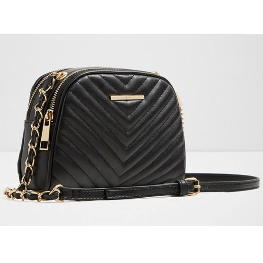 Aldo Chevron Quilted Cross Body Bag KF
