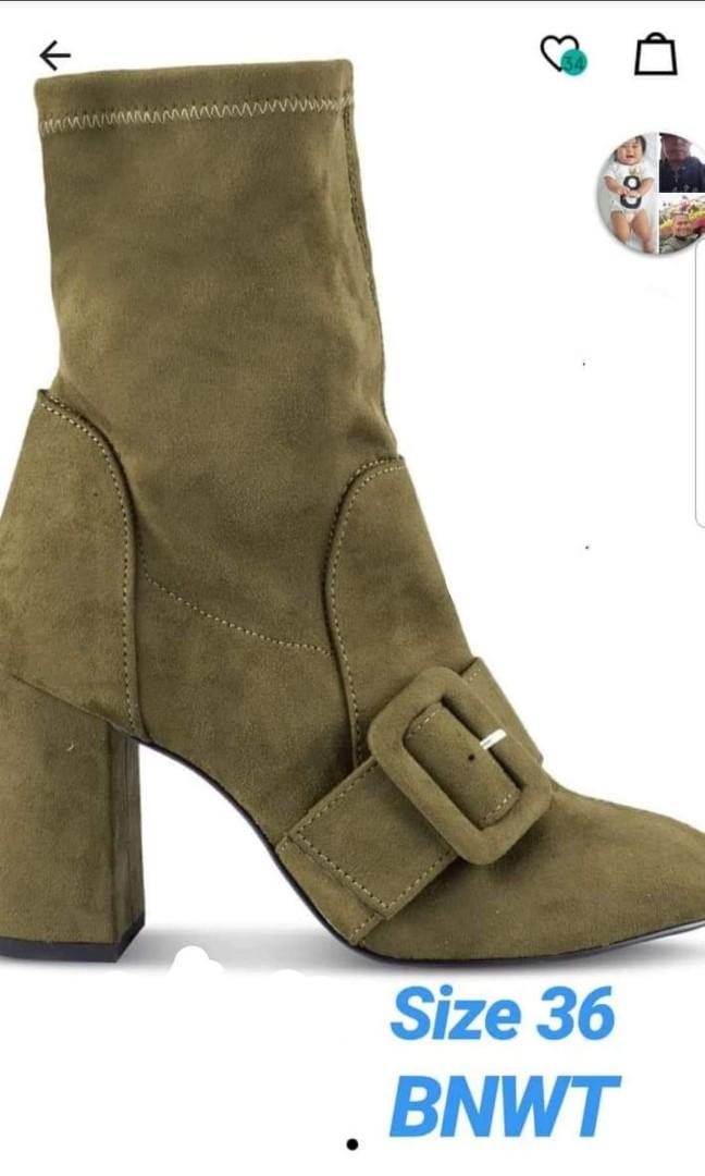 green suede boots women's