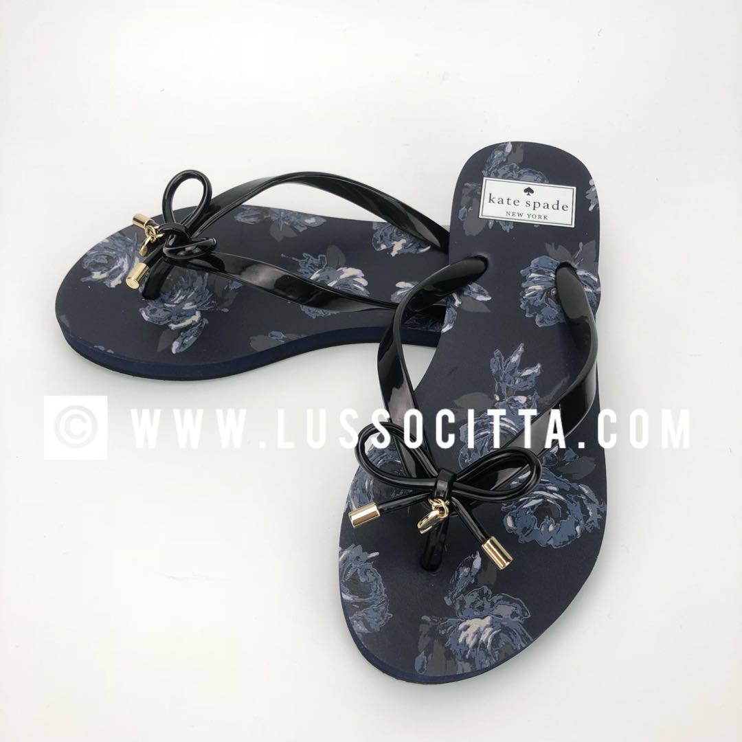 Kate spade nova flip cheap flops black